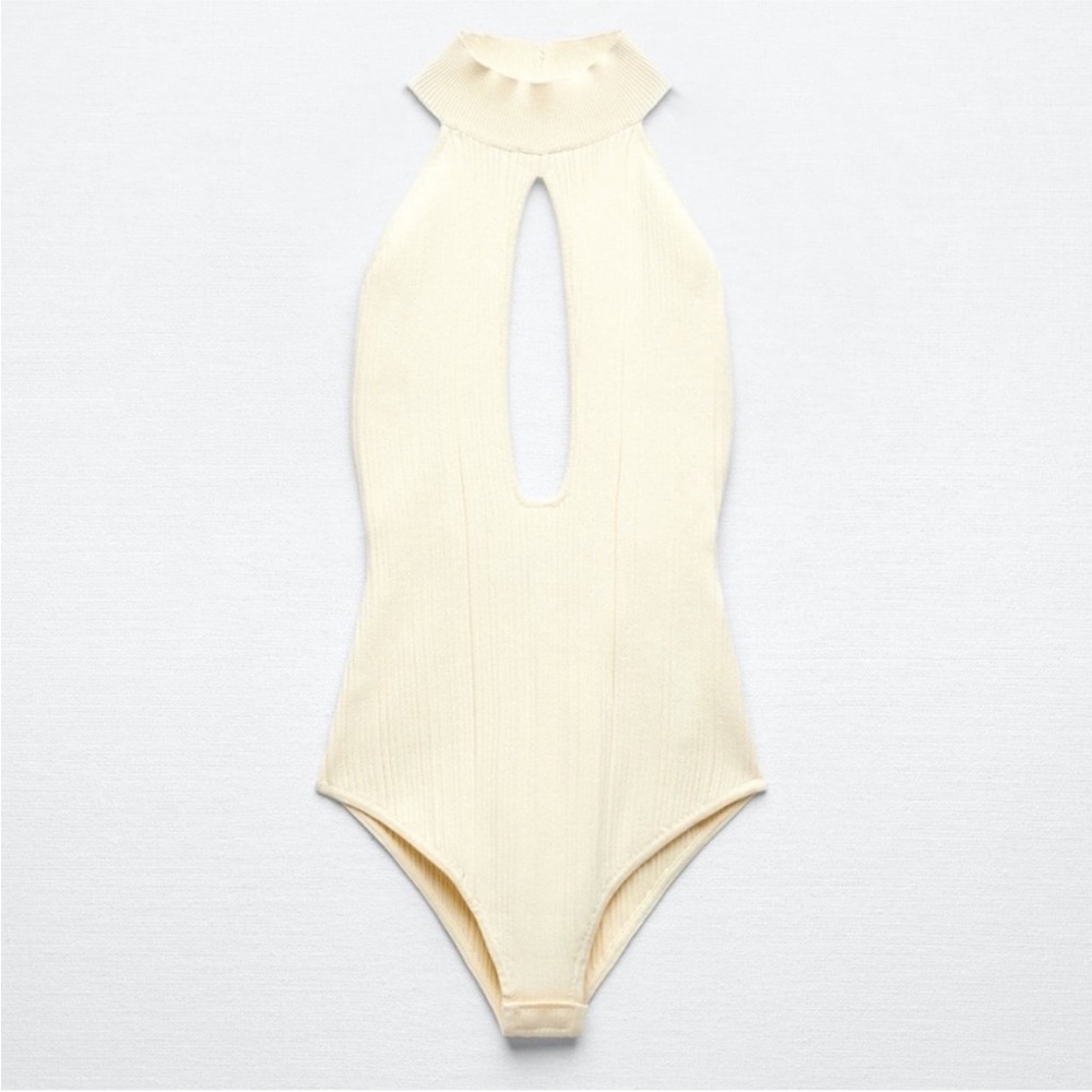 Zara || Ribbed Knit Bodysuit - Picture 4 of 13